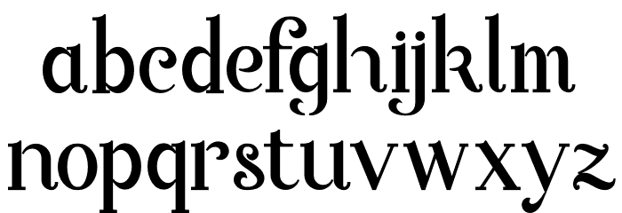 Starla Bold Font LOWERCASE