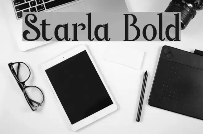 Starla Bold Font examples