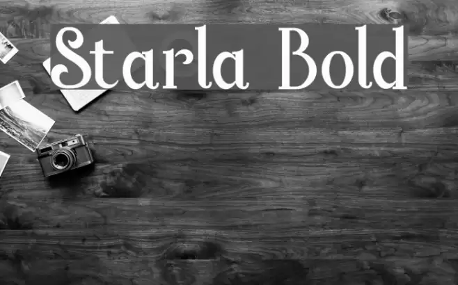 Starla Bold Font examples