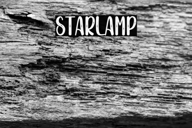 Starlamp फ़ॉन्ट examples