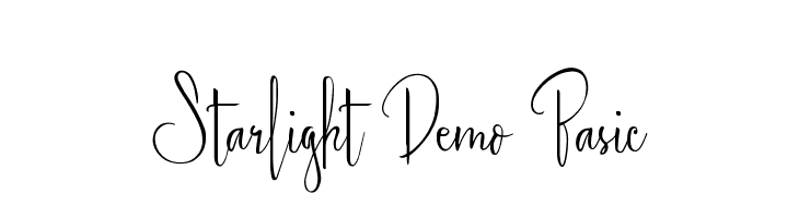 Starlight Demo Basic  Fuentes Gratis Descargar