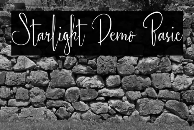 Starlight Demo Basic Font examples