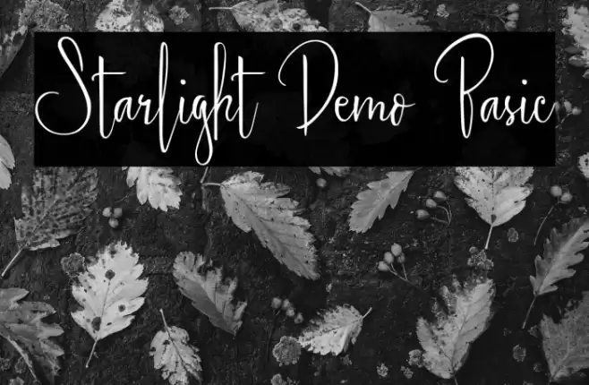 Starlight Demo Basic Font examples