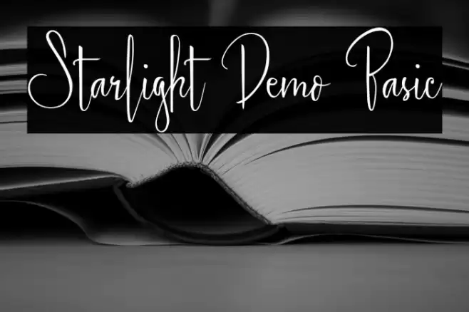 Starlight Demo Basic Font examples
