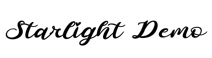 Starlight Demo  font caratteri gratis