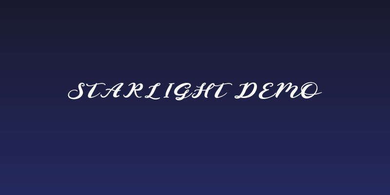 Starlight Demo Social Header