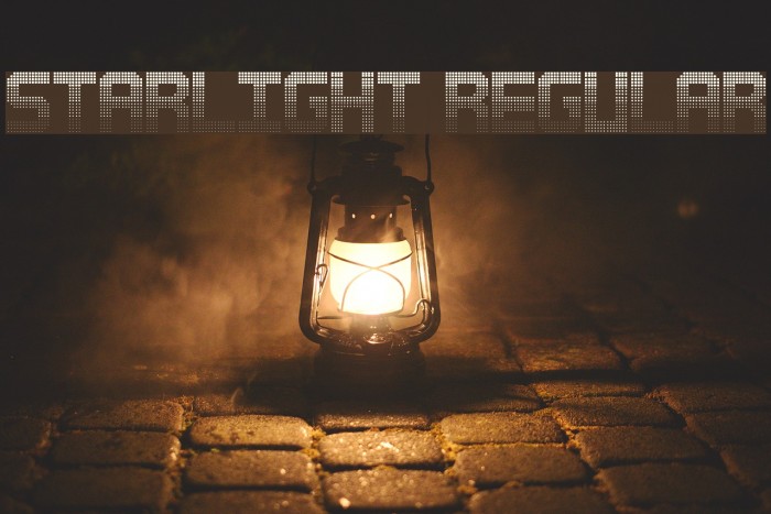Starlight Regular Font examples