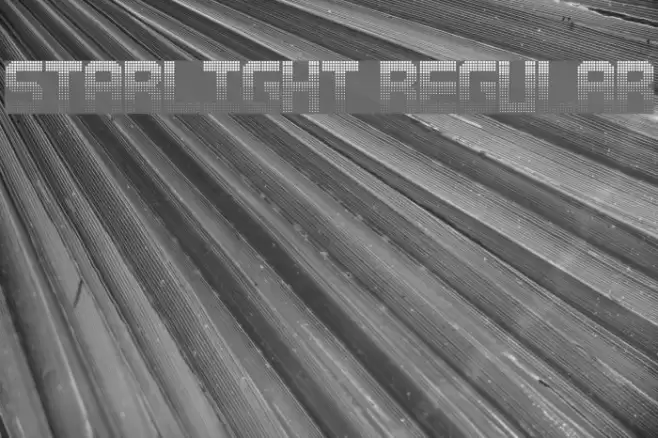 Starlight Regular Font examples