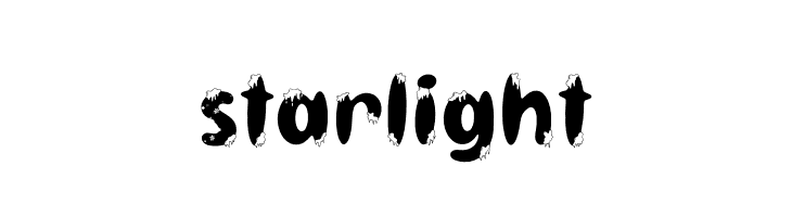 Starlight  フリーフォントのダウンロード
