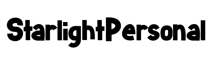 StarlightPersonal  Скачать бесплатные шрифты