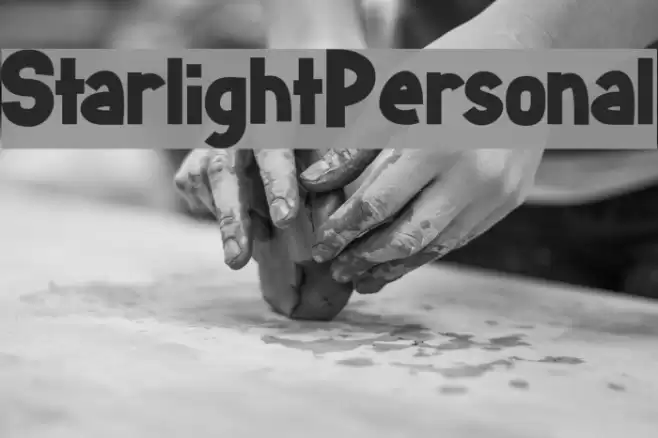 StarlightPersonal Font examples