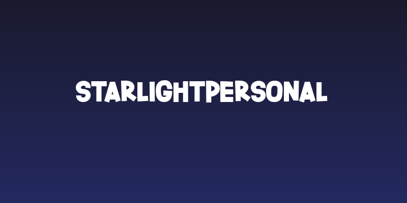 StarlightPersonal Social Header