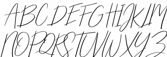 Starlights Italic Schriftart Groß