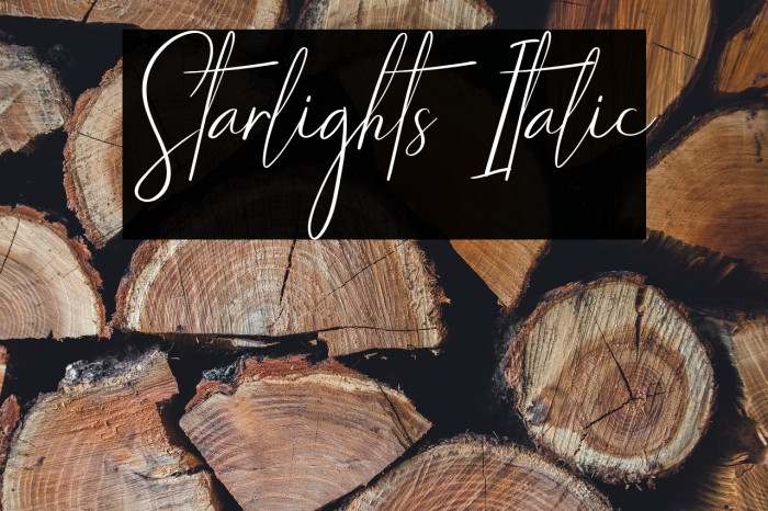 Starlights Italic Example 2