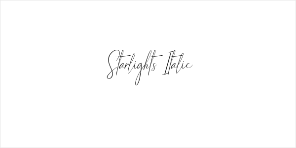 Starlights Italic Logo