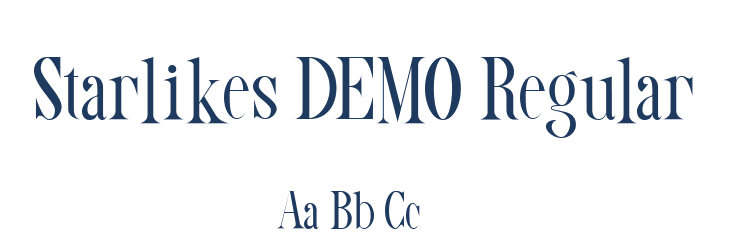 Starlikes DEMO Regular Font Preview