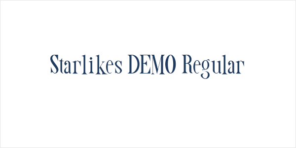 Starlikes DEMO Regular Logo