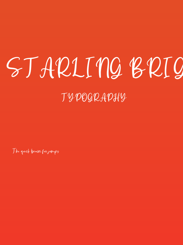 Starling Bright Personal Use Poster