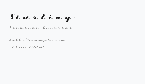 Starling Business Card