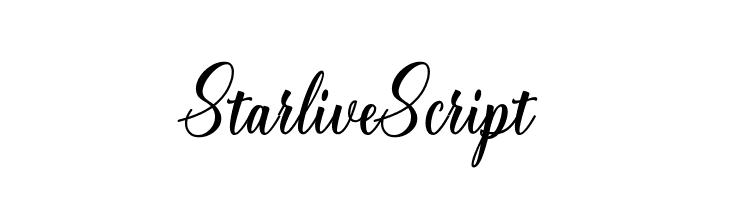 StarliveScript Font