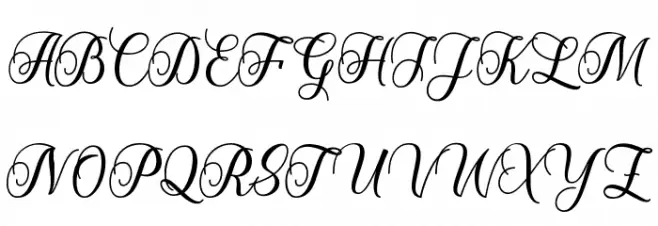 StarliveScript Font Litere mari