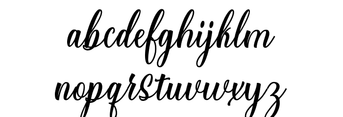StarliveScript Font LOWERCASE