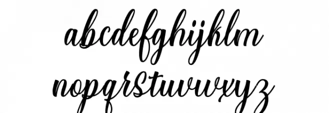 StarliveScript フォント 小文字