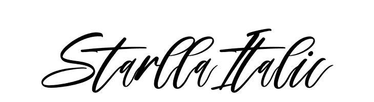 Starlla Italic  免费字体下载