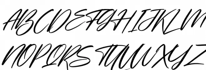 Starlla Italic Schriftart Groß