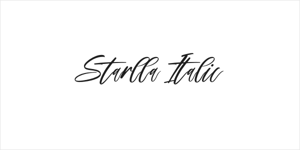 Starlla Italic Logo