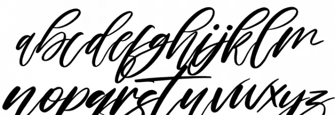 Starlla Italic Caratteri MINUSCOLO