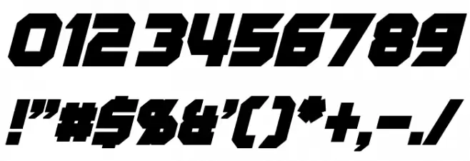 Starlord Italic Font OTHER CHARS