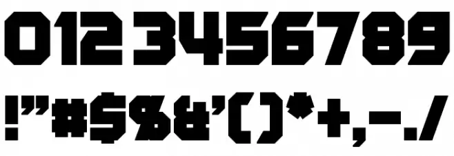 Starlord Font OTHER CHARS