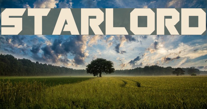 Starlord Font examples
