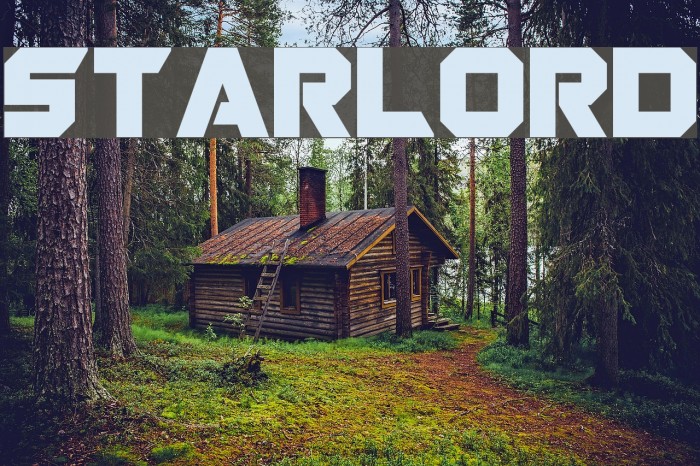 Starlord Font examples