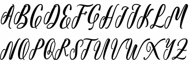 Starlove Demo Font Litere mari