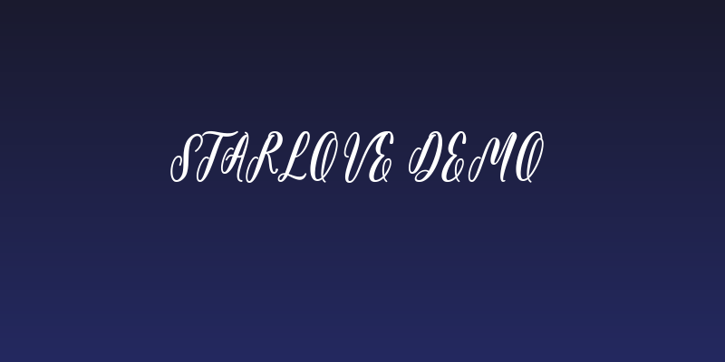 Starlove Demo Social Header