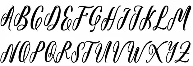 Starlove Demo Font Litere mari