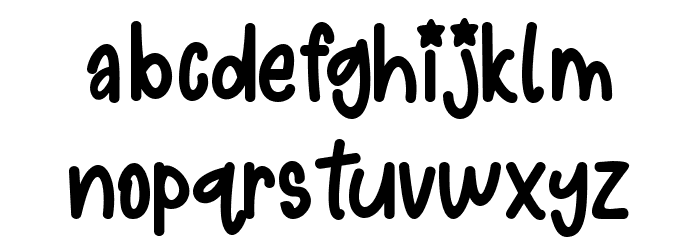 Starmoon Font LOWERCASE