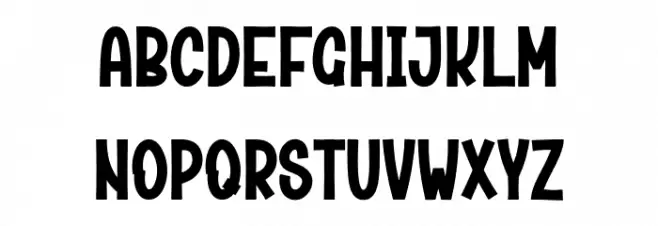 Starnight Font LOWERCASE