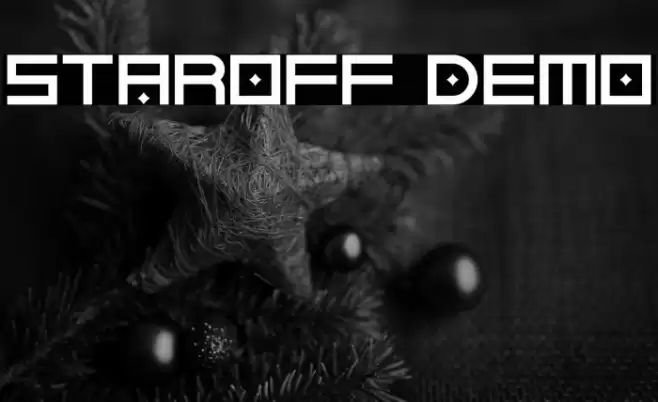 Staroff Demo Font examples
