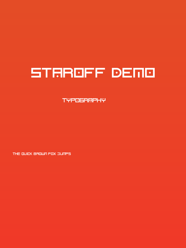 Staroff Demo Poster
