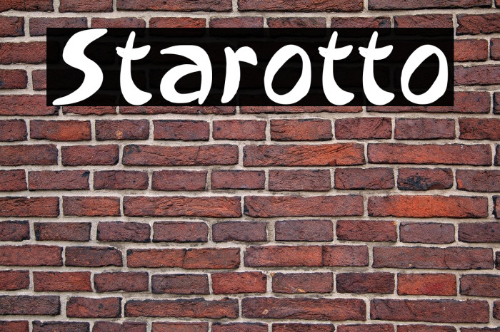Starotto Font examples