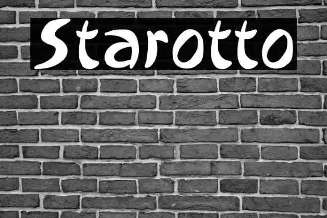 Starotto Font examples