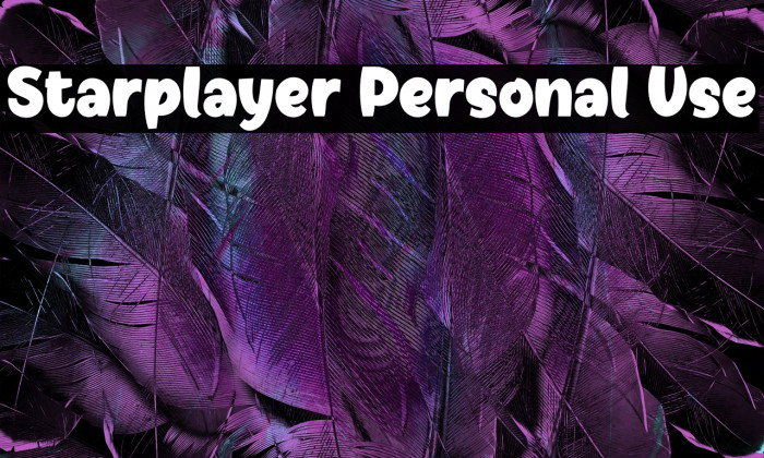 Starplayer Personal Use Example 2