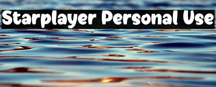 Starplayer Personal Use Example 3