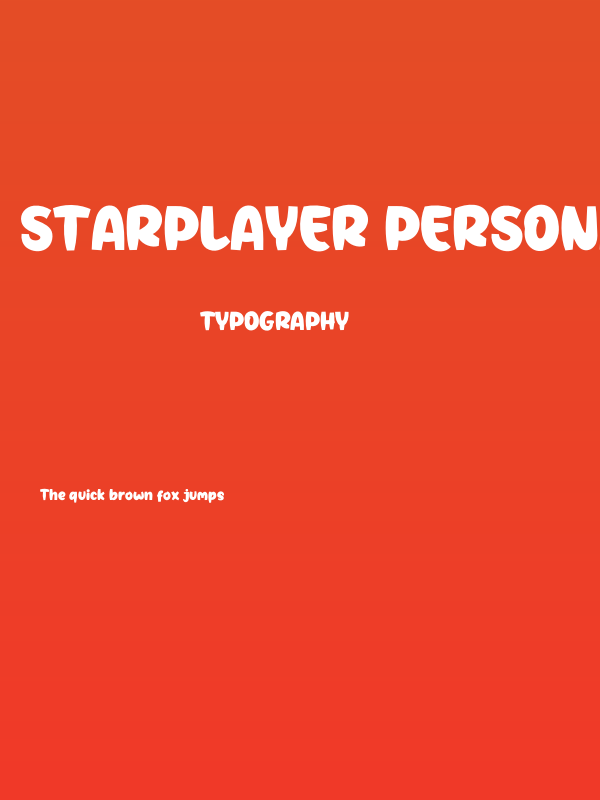 Starplayer Personal Use Poster