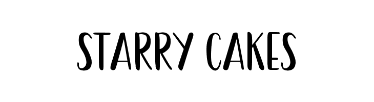 Starry Cakes  नि: शुल्क फ़ॉन्ट्स डाउनलोड