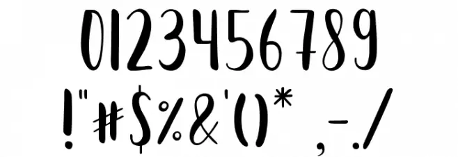 Starry Cakes Font OTHER CHARS