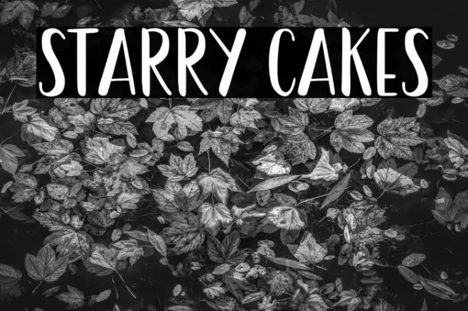 Starry Cakes Font examples